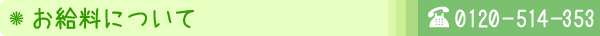 お給料について